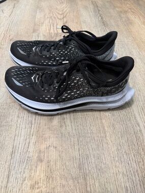 Hoka Black and White Running Shoes